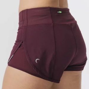 Zyia Active Mesh Energy Shorts Plum Running Size Medium M